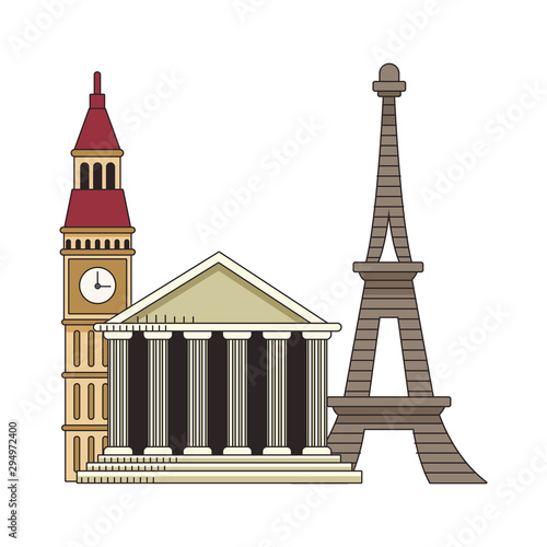 iconic europe monuments design