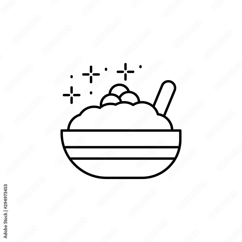 Cereals, fruit, plate icon. Element of Food and Drink icon. Thin line icon Cereals, fruit, plate icon. Element of Food and Drink icon. Thin line icon