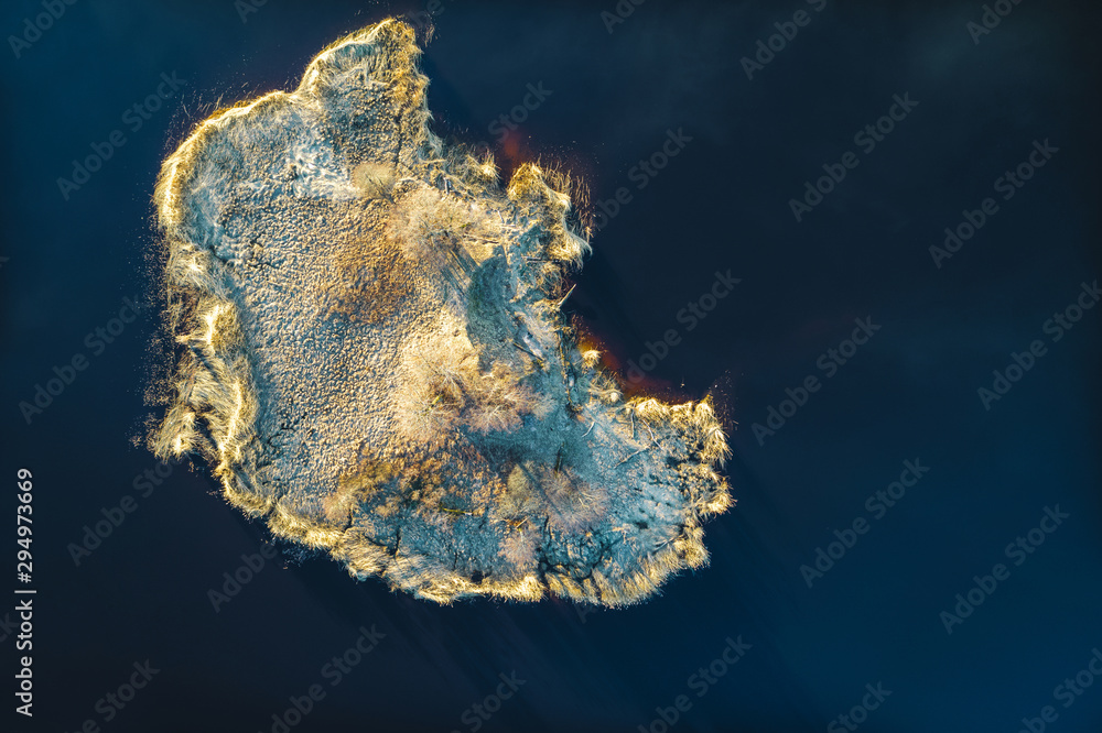 Obraz premium Small island isolated with water.