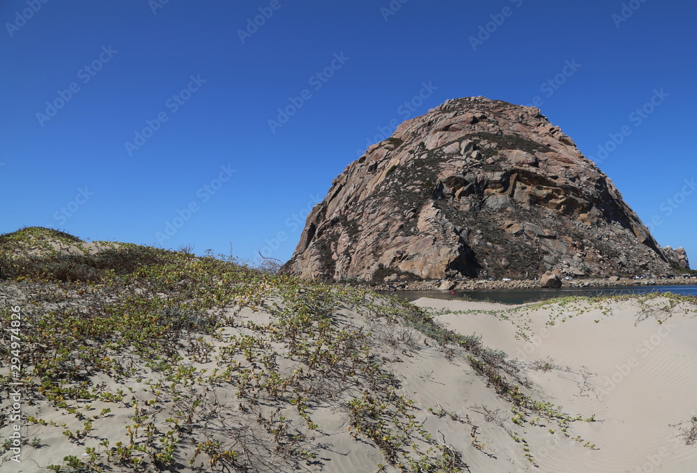 Morro Rock from Morro Bay Island