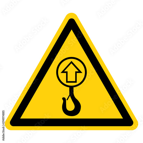 Warning Lift Point Symbol Sign,Vector Illustration, Isolated On White Background Label. EPS10
