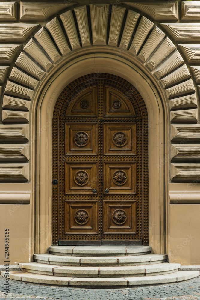 old wooden door