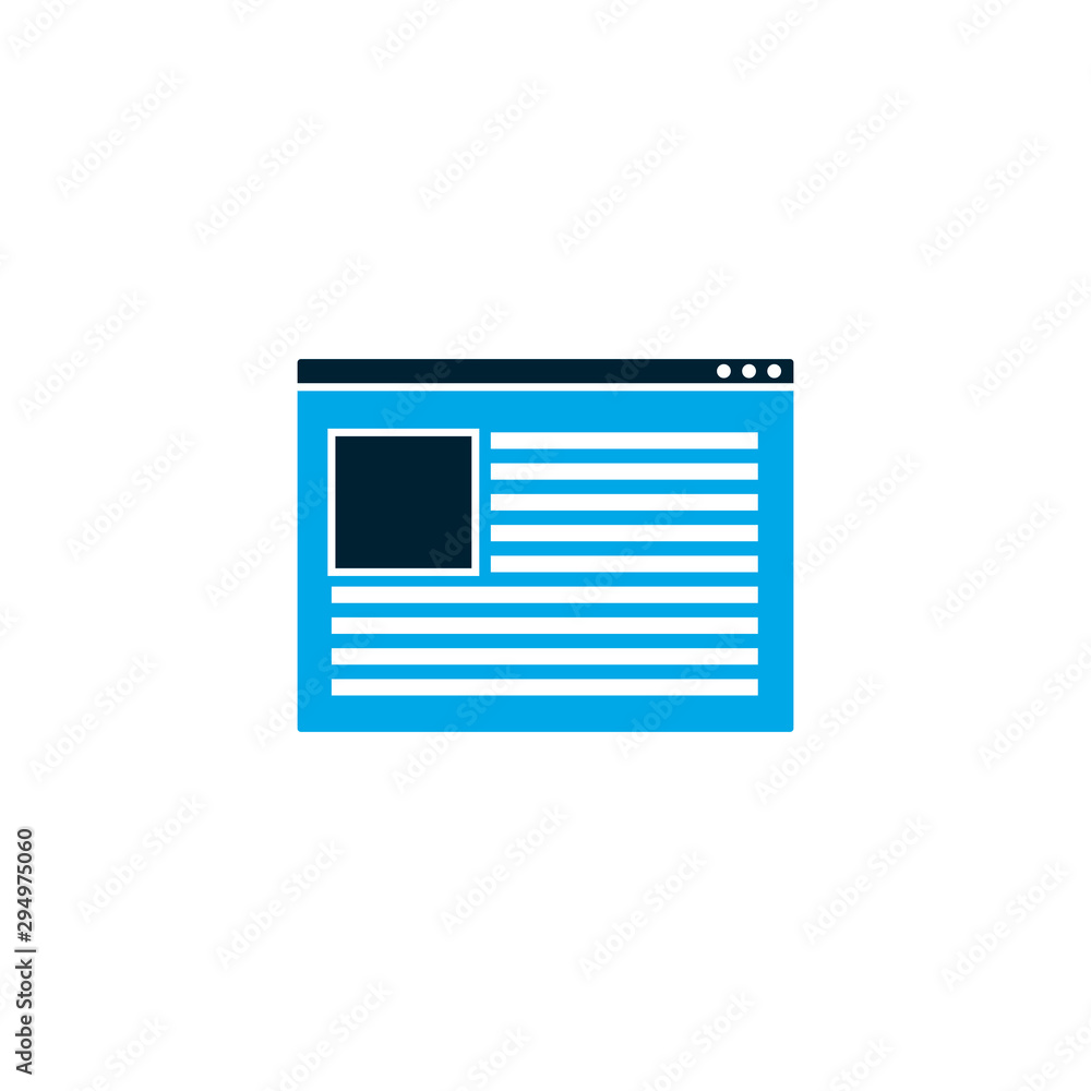 Isolated social media webpage icon vector design Isolated social media webpage icon vector design