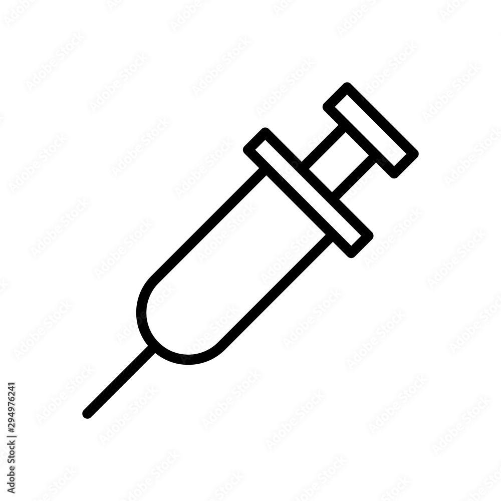 Syringe icon vector design template. Isolated on white background Syringe icon vector design template. Isolated on white background