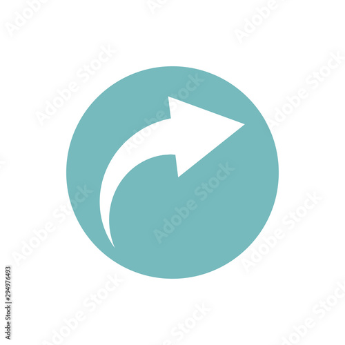 Free Download icon of arrow indicate direction in color circle - GFXLoad