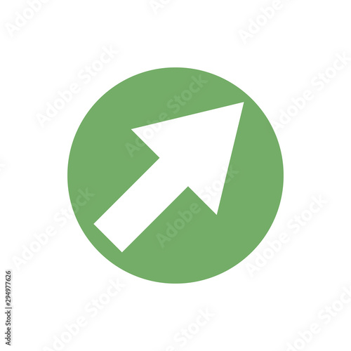 Free Download diagonal direction arrow icon in color circle - GFXLoad