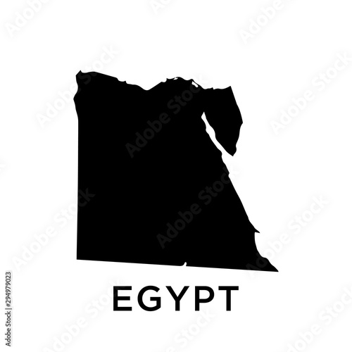Egypt map vector design template