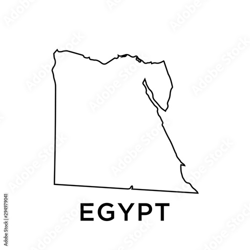 Egypt map vector design template