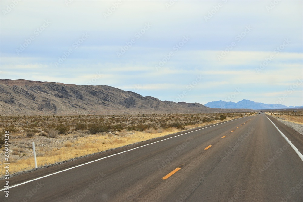 On the Road in the Desert