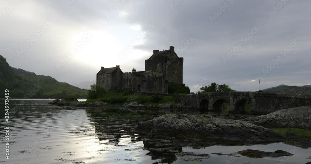 Ancient Scottish medieval castle and beautiful landscape of traditional nature. Ancient Scottish medieval castle and beautiful landscape of traditional nature.