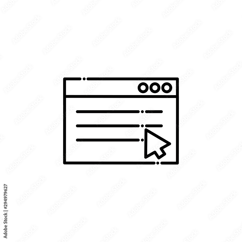 Isolated social media webpage icon vector design Isolated social media webpage icon vector design