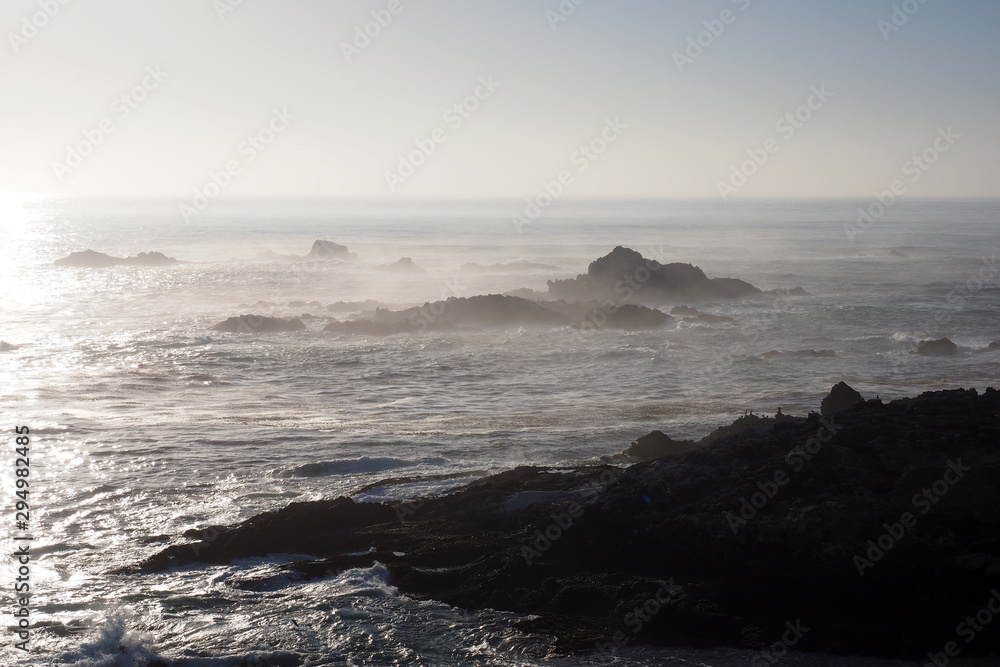 Point Lobos State Natural Reserve in Monterey County, California in late afternoon autumn light.