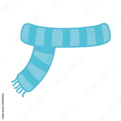 blue striped scarf accessory icon