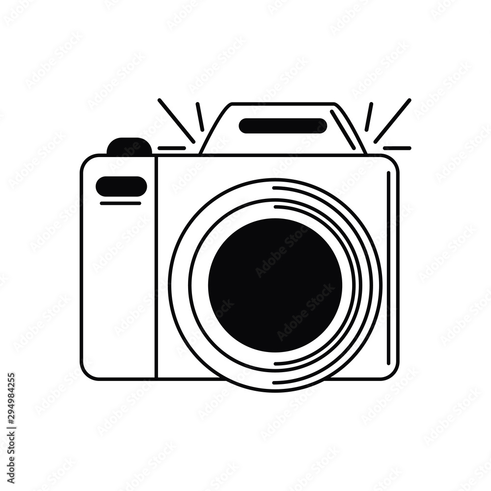 photographic camera vacation travel icon