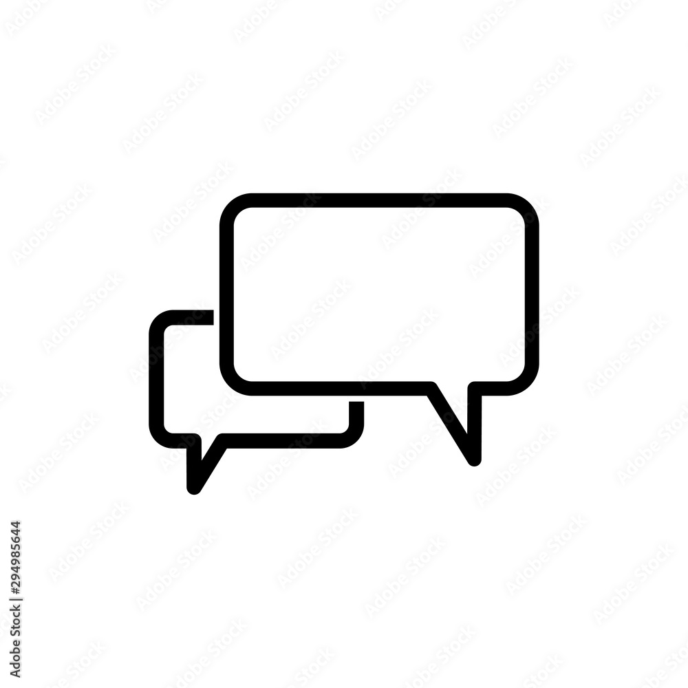 Naklejka premium bubble speak icon trendy flat design 