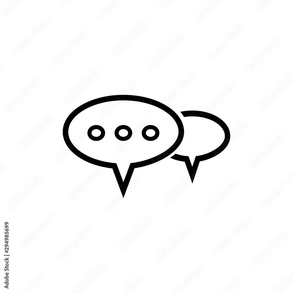 bubble speak icon trendy flat design bubble speak icon trendy flat design
