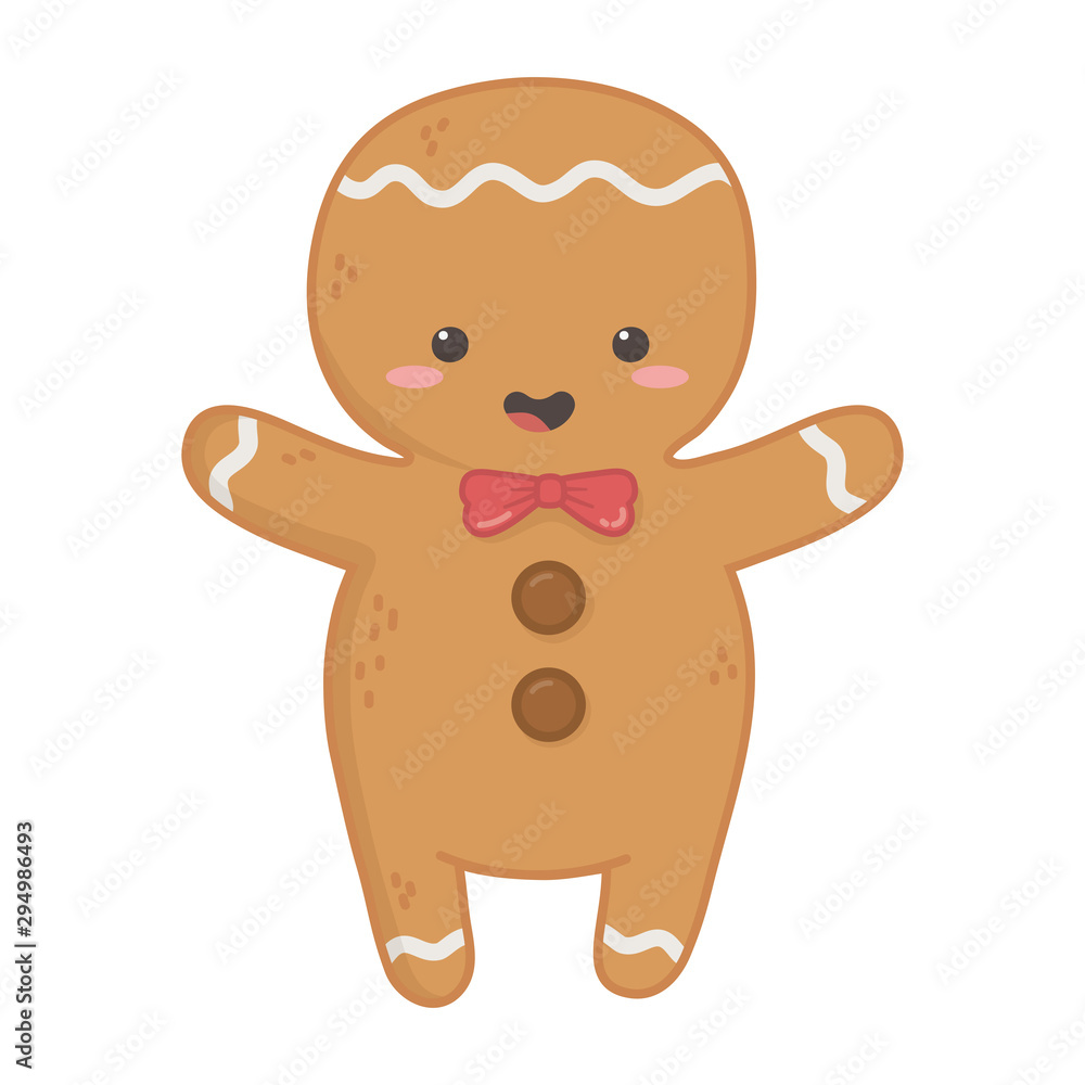 gingerbread man with bowtie decoration merry christmas gingerbread man with bowtie decoration merry christmas