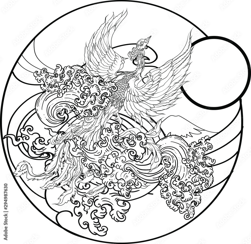 Japanese Inspired Bird and Flower Half Sleeve by Deidre Doyle TattooNOW