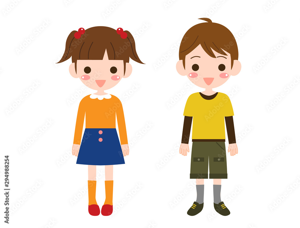 女の子　男の子　子ども