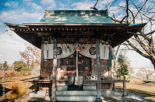 Aizu Wakamatsu Tsuruga Jo Castle Inari shrine. Fukushima - Japan