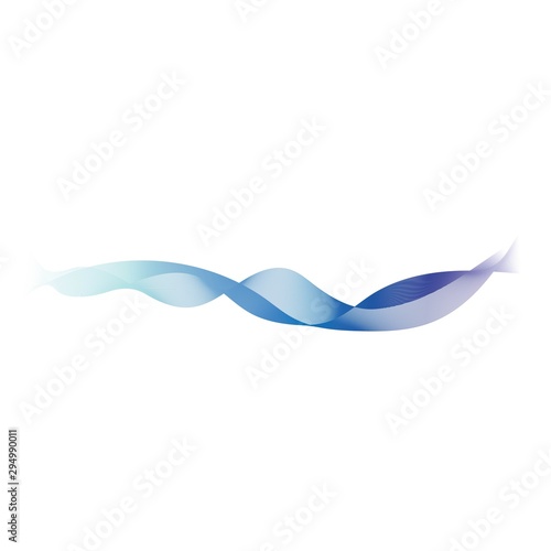 Wave line vector icon