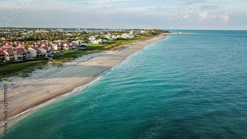 Flight over the Atlantic Coast of South Florida