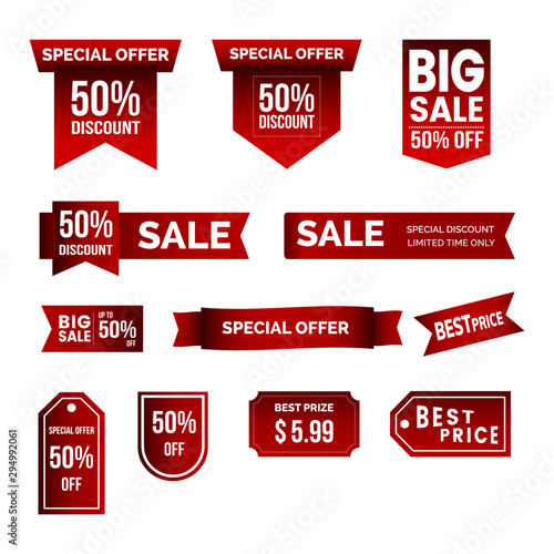 set of sale labels