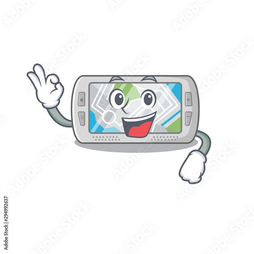 Okay global positioning system isolated the character