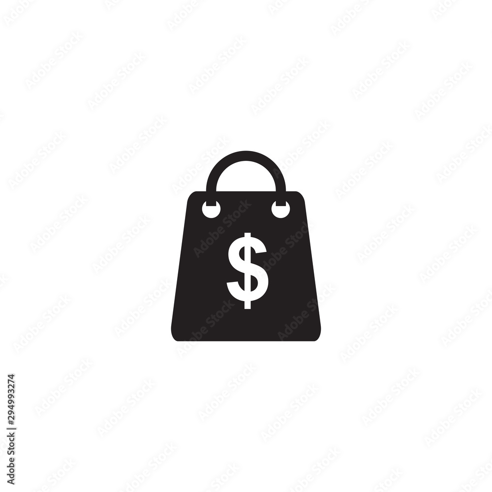 Shopping bag icon logo design vector template Shopping bag icon logo design vector template