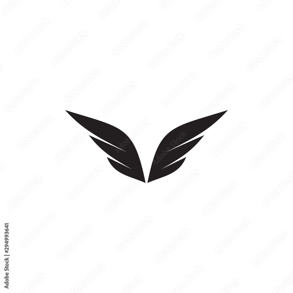 Wings logo design vector template