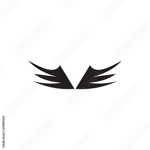 Wings logo design vector template