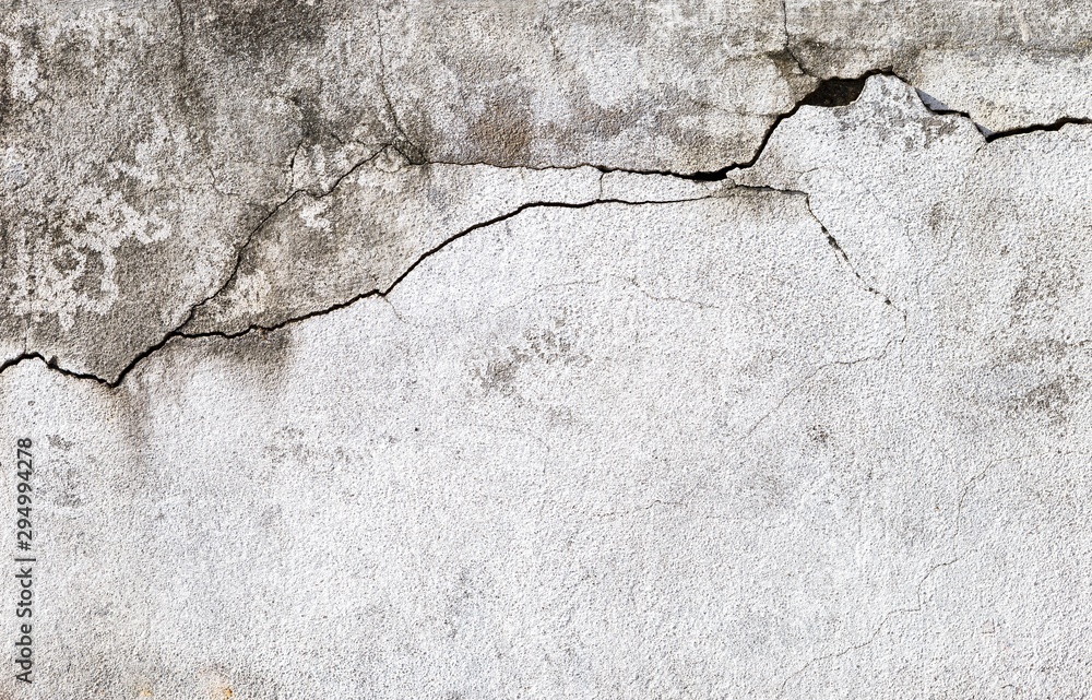 Obraz premium Old cement wall background, Crack concrete wall, construction concept
