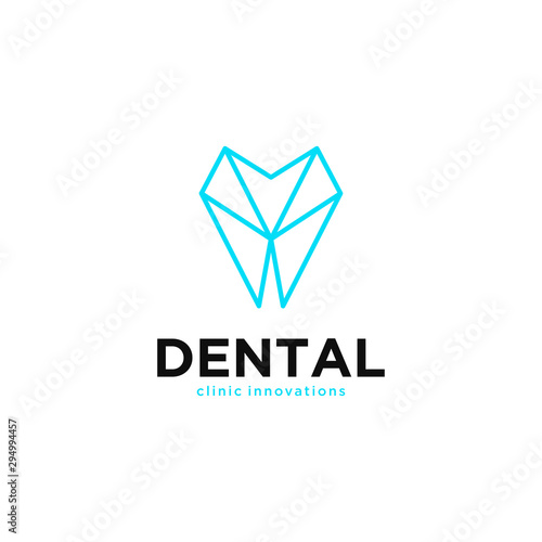 Free Download Dental Clinic Dental Logo vector abstract design. Icon Concepts Logotype medical doctor dentist stomatology. - GFXLoad