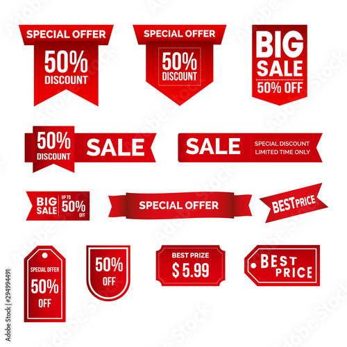 set of sale labels