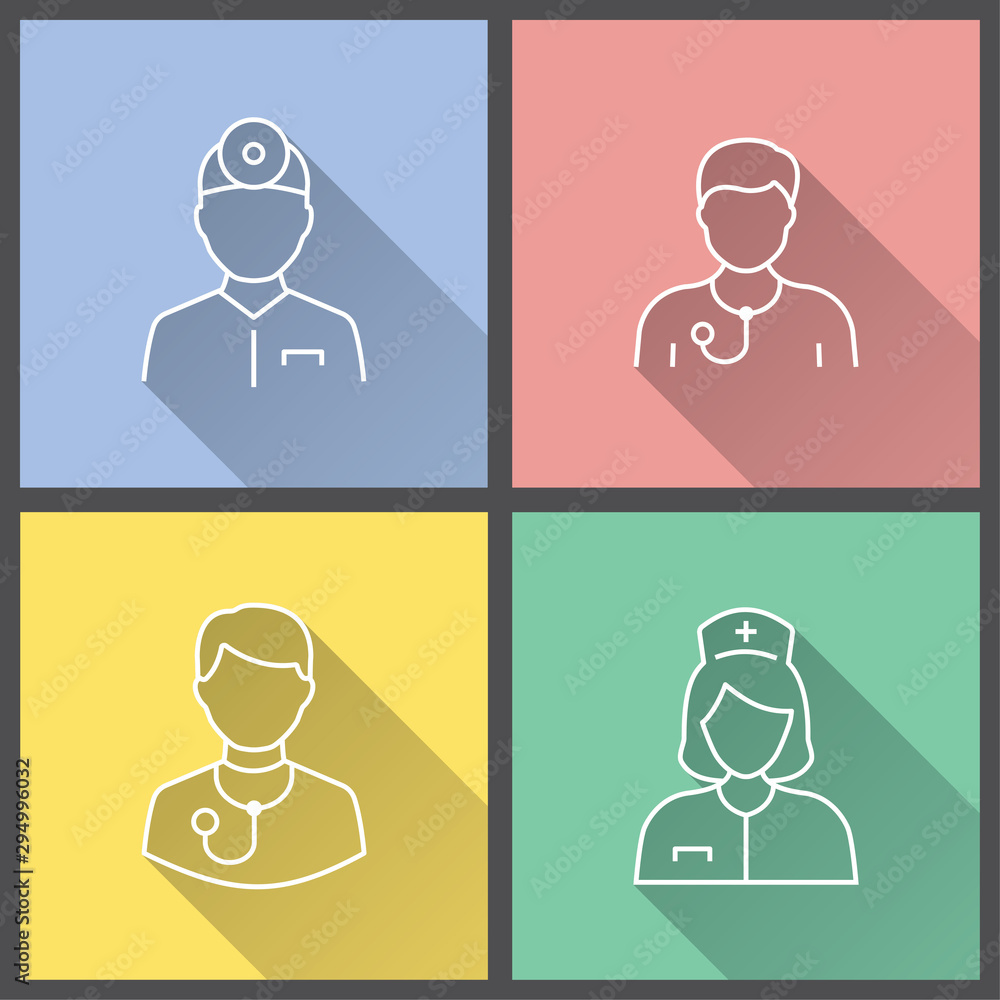 Doctor - vector icon for graphic and web design. Doctor - vector icon for graphic and web design.