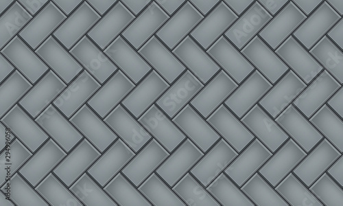 Seamless pattern of cobblestone pavement