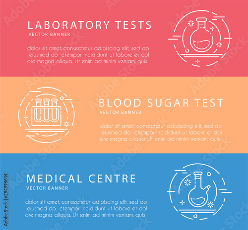 Laboratory Flasks Icon Set