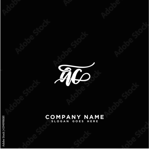 AC Initial handwriting logo concept