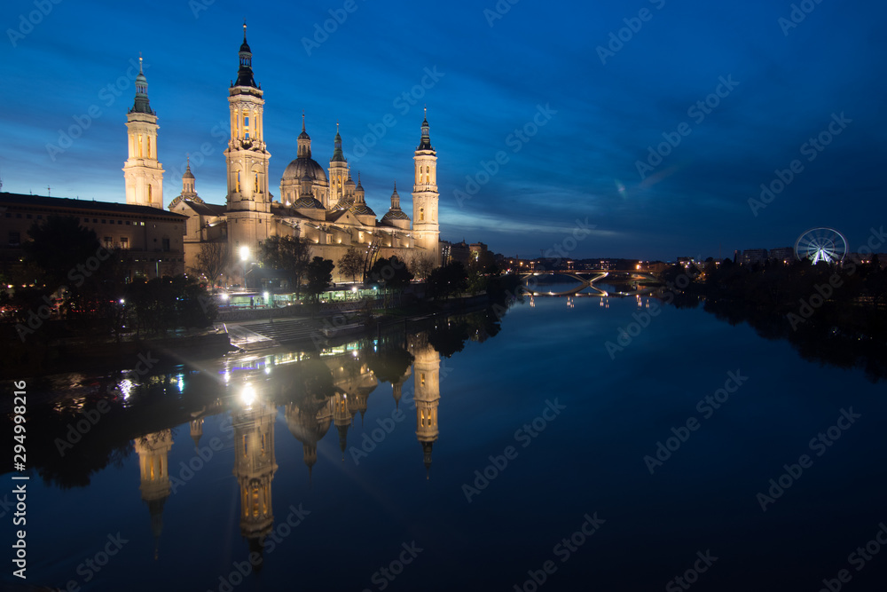 Obraz premium night city with its lights
