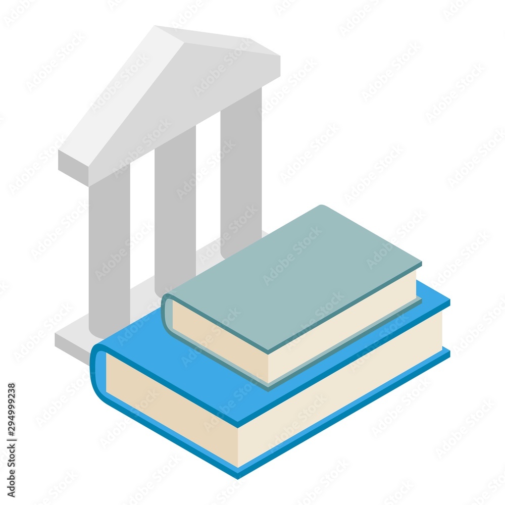 Education icon. Isometric illustration of education vector icon for web Education icon. Isometric illustration of education vector icon for web