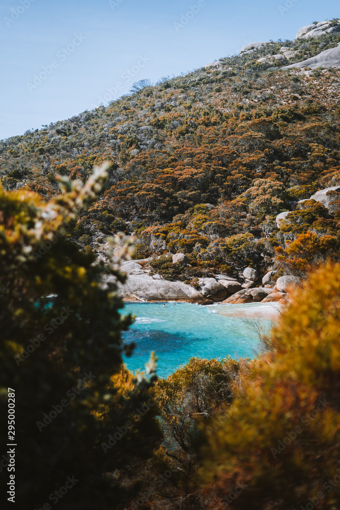 Naklejka premium Little Beach, Albany, Western Australia. This remote piece of paradise is located in a nature reserve, and is a few hours road trip from Perth.