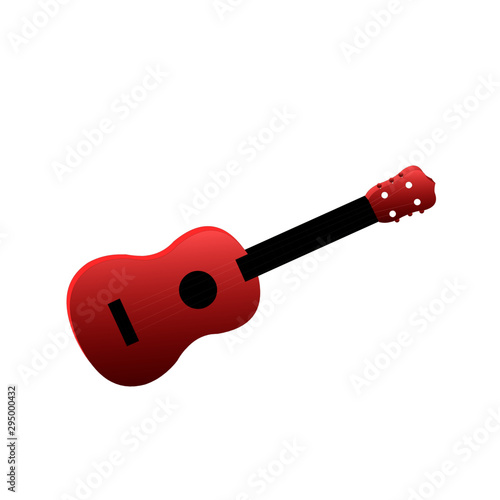 Classic Guitar - Cartoon Vector Image