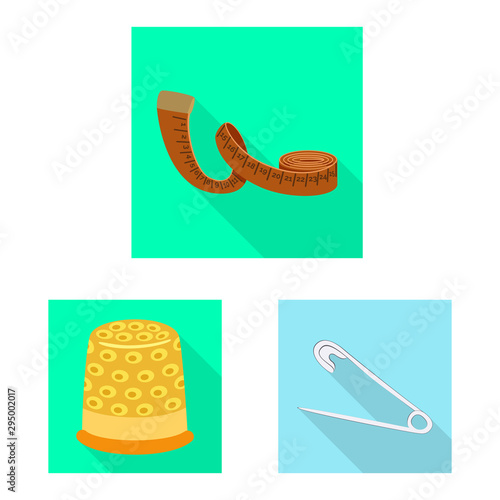 Vector design of craft and handcraft symbol. Collection of craft and industry stock vector illustration.