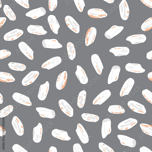 Rice grains seamless pattern