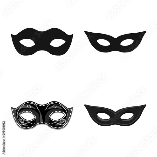 Vector illustration of luxury and celebration icon. Collection of luxury and hide stock symbol for web.