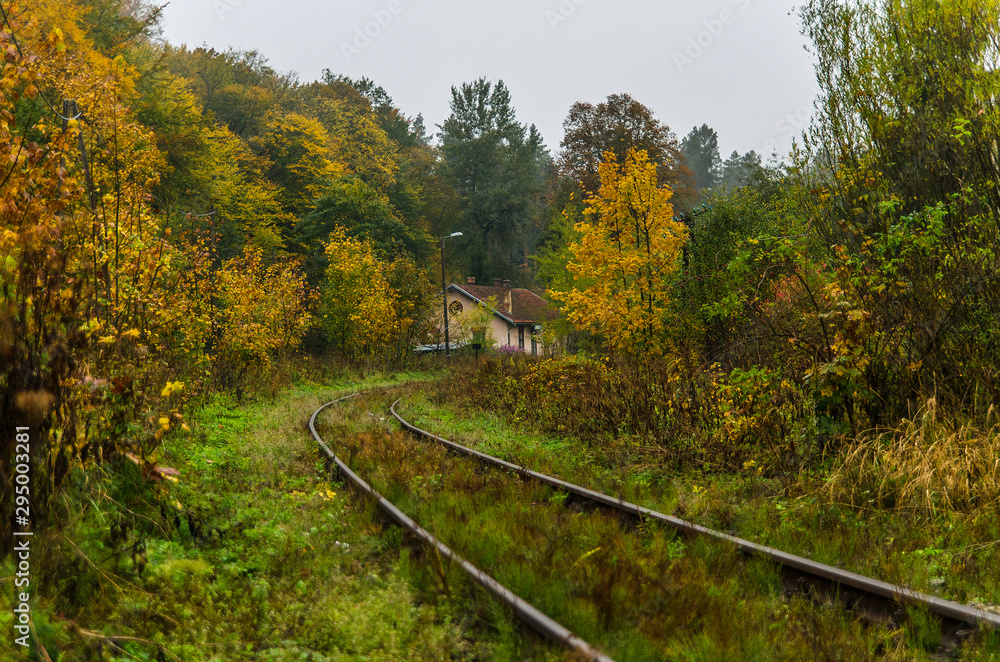 Fototapeta premium torowisko Bieszczady