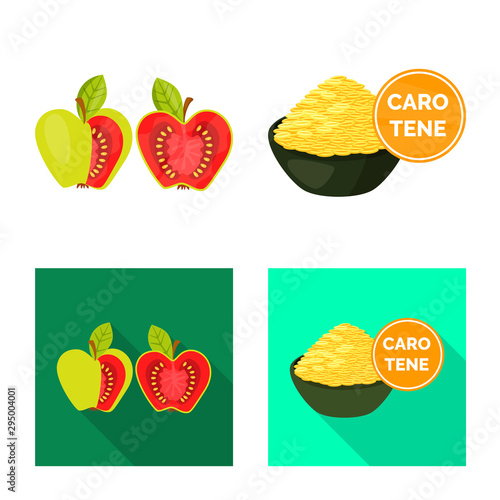 Vector design of test and synthetic logo. Collection of test and laboratory stock vector illustration.