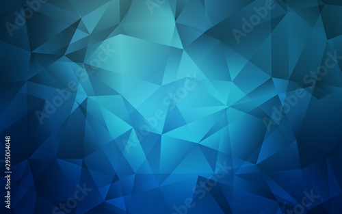 Light BLUE vector abstract polygonal pattern. Geometric illustration in Origami style with gradient. Template for cell phone's backgrounds.