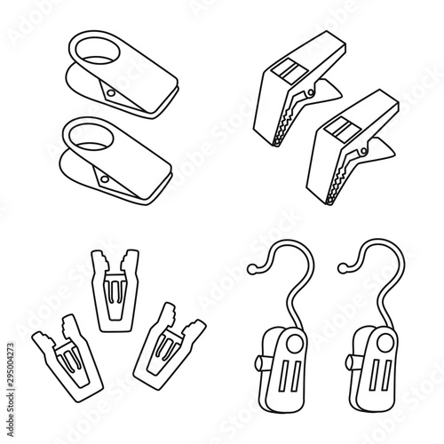 Vector illustration of housework and household icon. Set of housework and collection vector icon for stock.