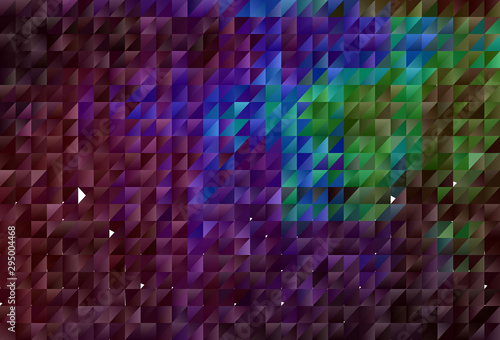 Dark Multicolor vector polygonal pattern.